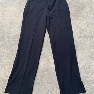 Taylor Brooke stretch Black Wide-Leg Trousers. Made in Canada